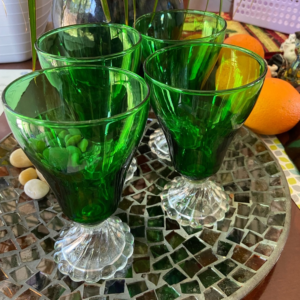 Vintage Anchor Hocking Early American Burple Stem